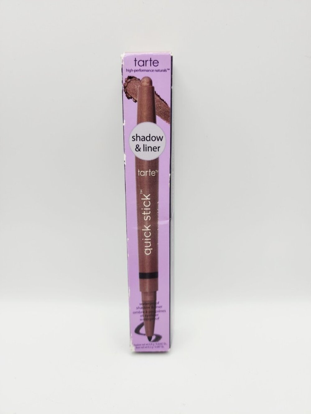 Tarte Quick Stick Waterproof 2-in-1 Shadow & Line Eyeliner Taupe Luster/ Black